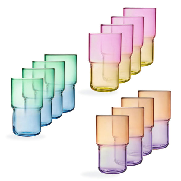 Candy Mix - Set of 18 Glasses - Multicoloured - 32 cl - Luminarc