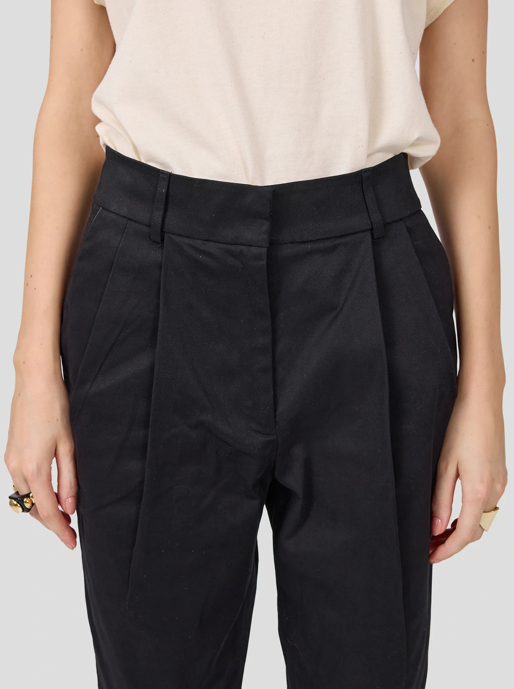 Pantalón Gabriel de algodón negro