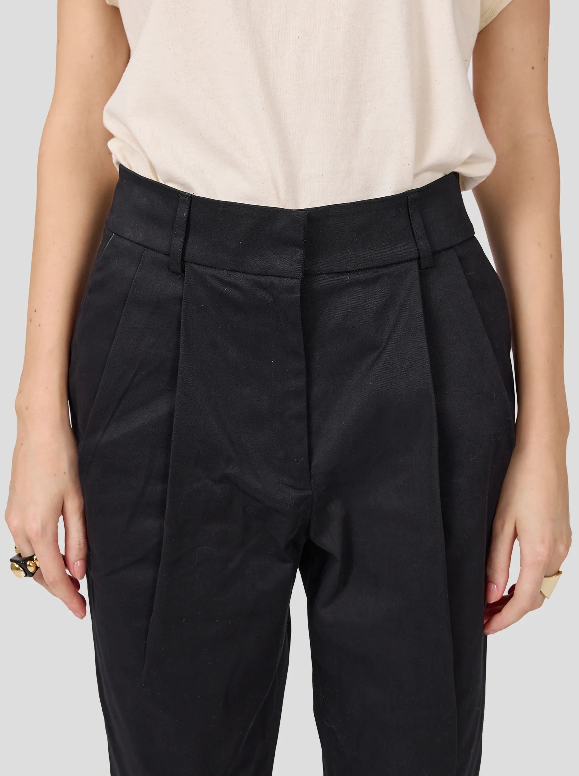 Pantalón Gabriel de algodón negro