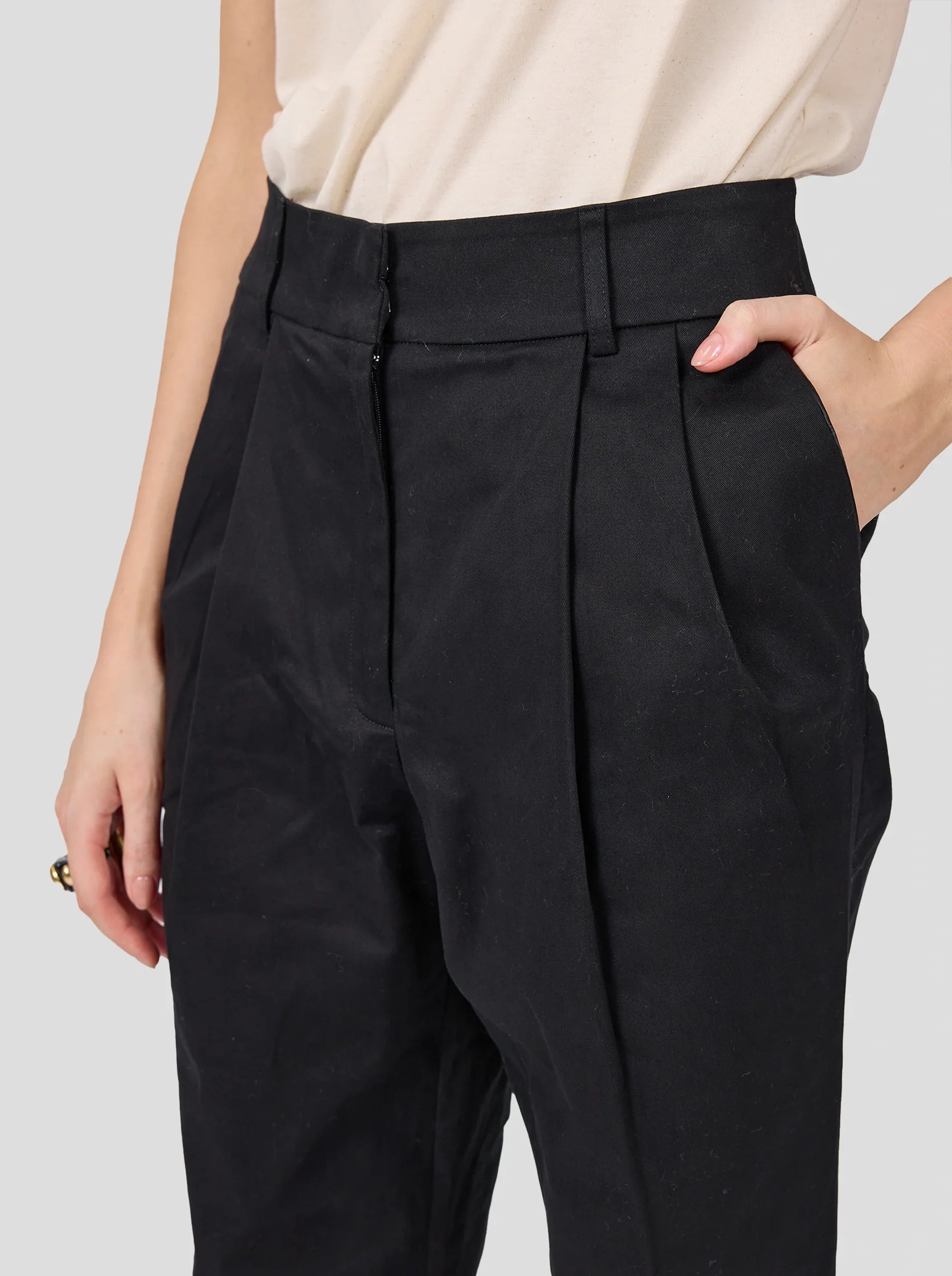 Pantalón Gabriel de algodón negro
