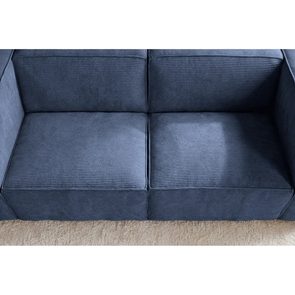 Mini Basil - lille sofa i fløjl - lige sofa