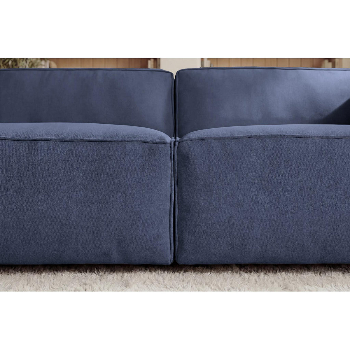 Mini Basil - Glat Stof - Lige Sofa