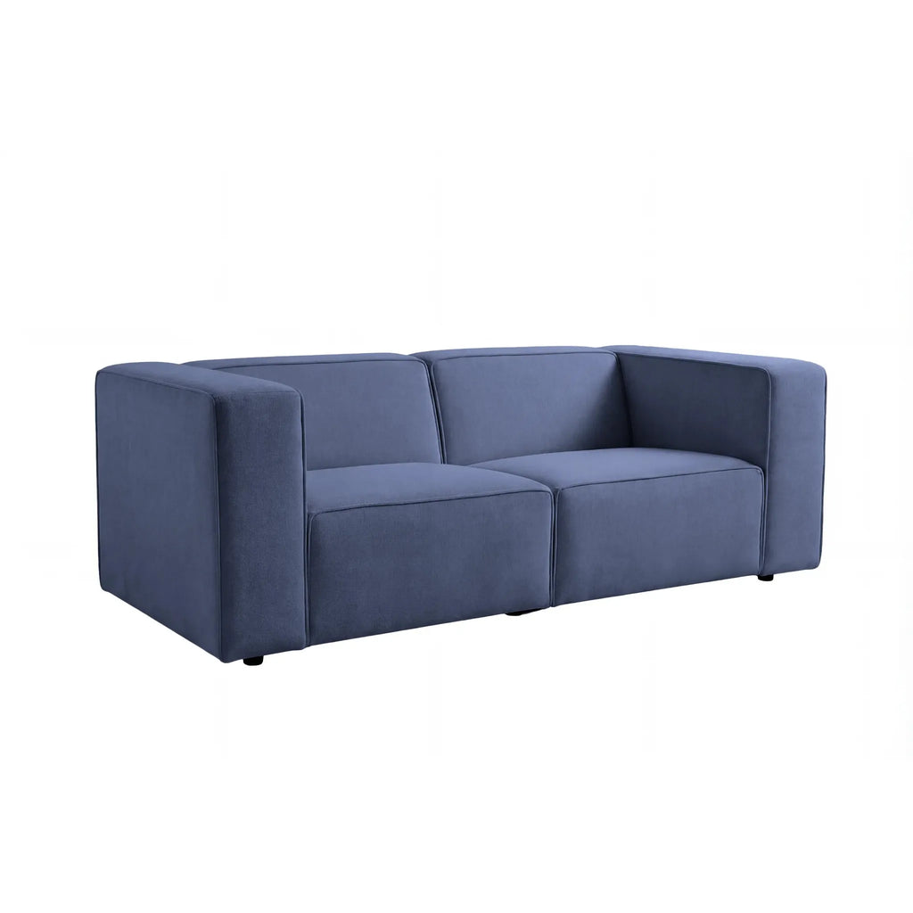 Mini Basil - Glat Stof - Lige Sofa