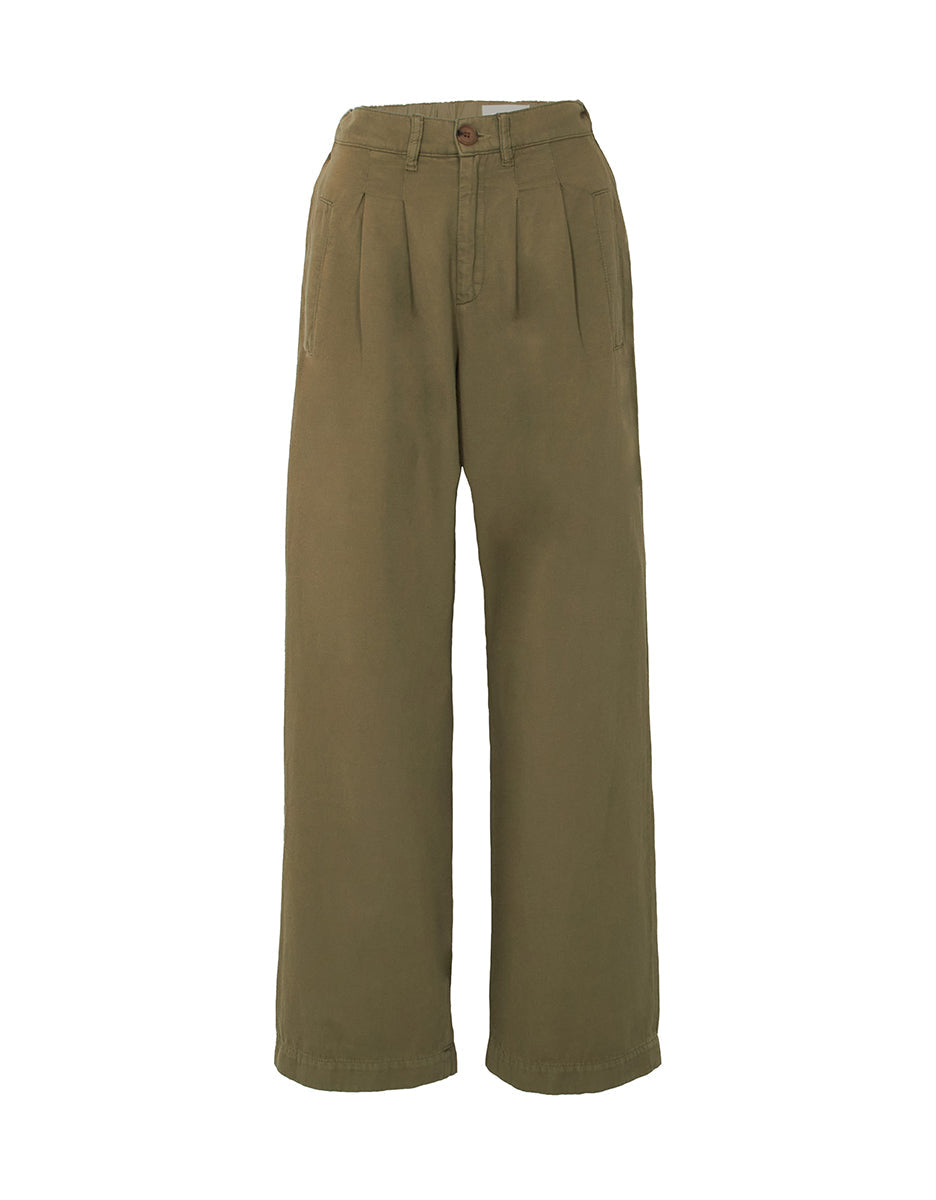 Pantalon Wide Bloom Light - Kaki - Femme