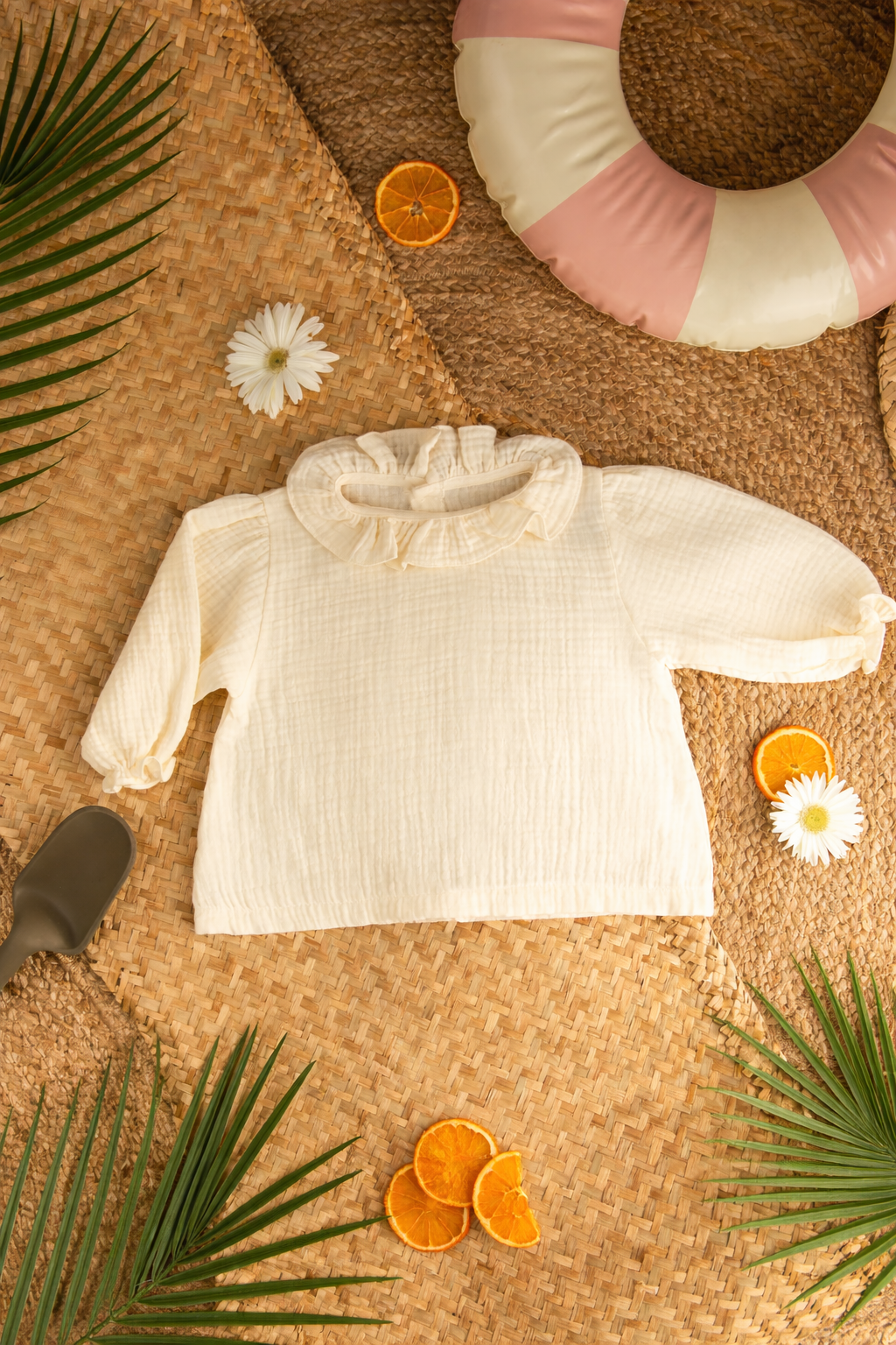 Ecru Gauze Blouse
