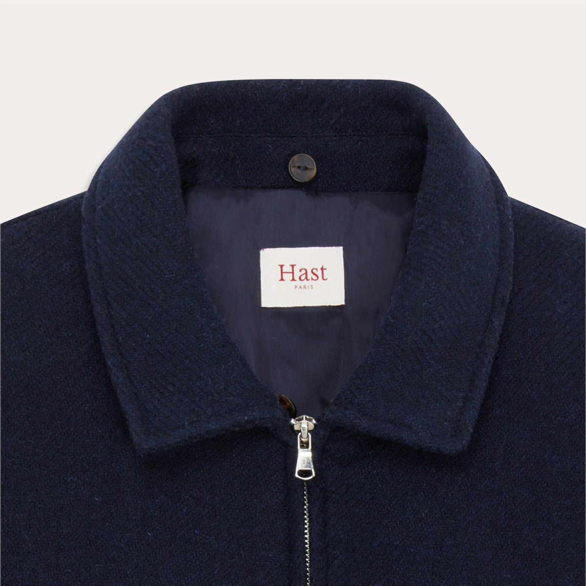 Blouson Aviateur En Laine Marine