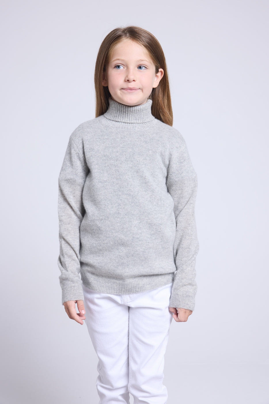 Jersey de cuello alto Blush - gris claro - niño