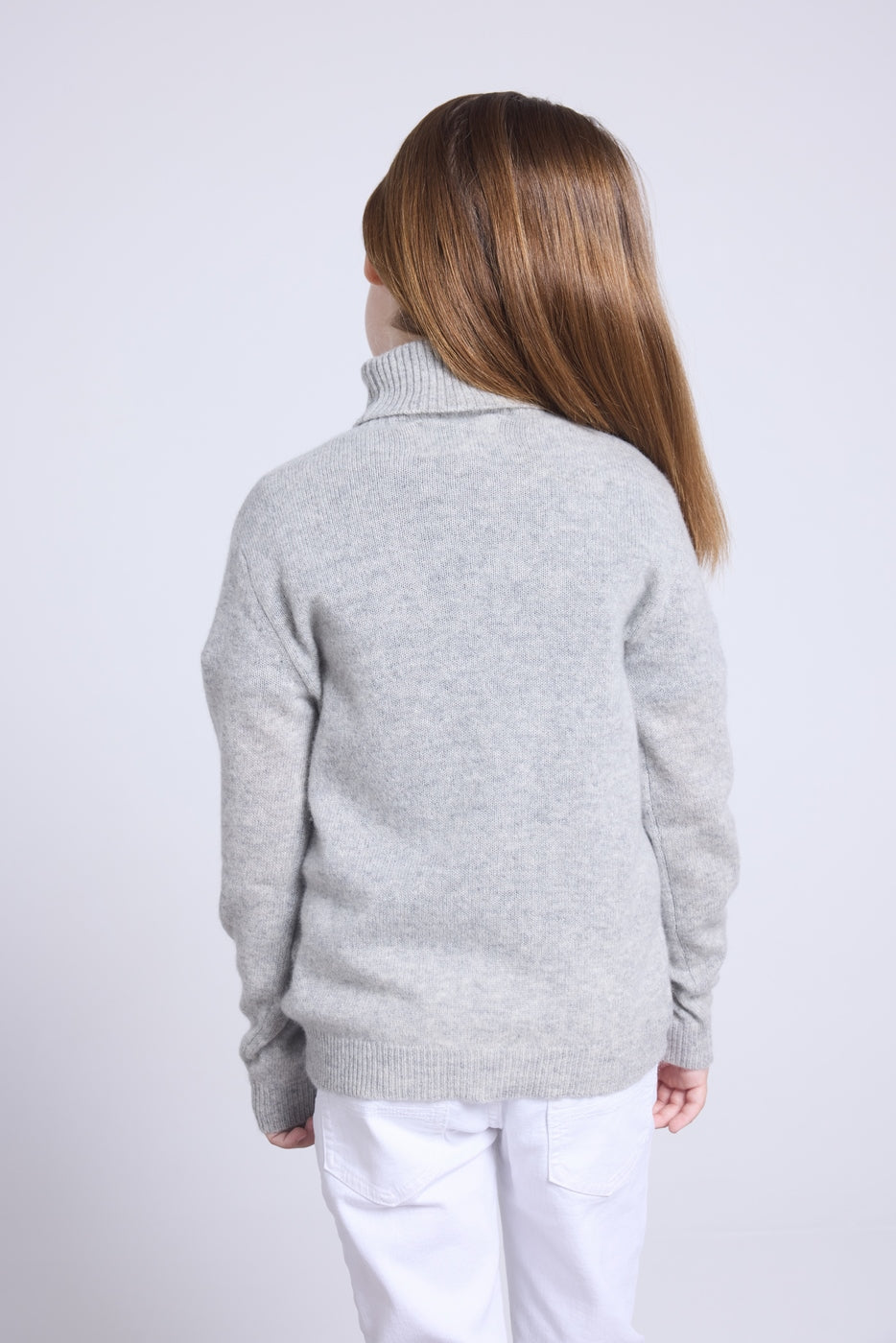 Jersey de cuello alto Blush - gris claro - niño