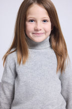 Jersey de cuello alto Blush - gris claro - niño
