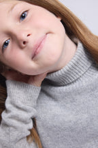 Jersey de cuello alto Blush - gris claro - niño
