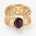 Anillo “Amatista Flamboyante” Oro amarillo 375/1000