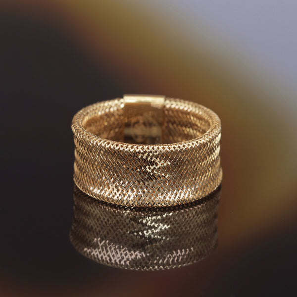 Anillo "Vico Scintillant 9Mm" Oro amarillo 375/1000