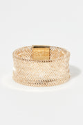 Bague " Vico Scintillant 9Mm" Or Jaune 375/1000