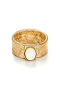 Ring " Nacre Flamboyant" gult guld 375/1000