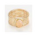 Ring " Quartz Rose Flamboyant " 375/1000 gult guld - 375/1000 gult guld
