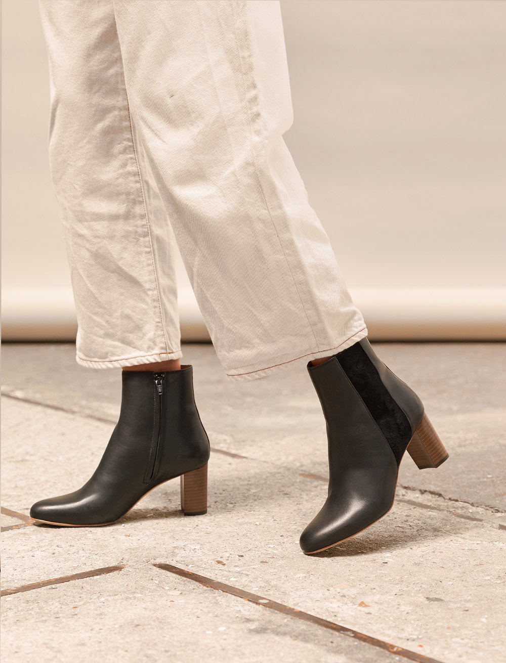Heeled Ankle Boots - Sophie - Black - Women