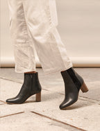 Heeled Ankle Boots - Sophie - Black - Women