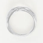 “Luminous Interlacing” Ring – White Gold