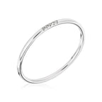 “Alliance Humility” Ring D0.02Ct/5 – 375/1000 White Gold