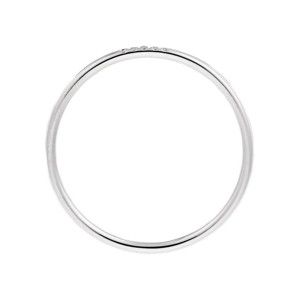 “Alliance Humility” Ring D0.02Ct/5 – 375/1000 White Gold