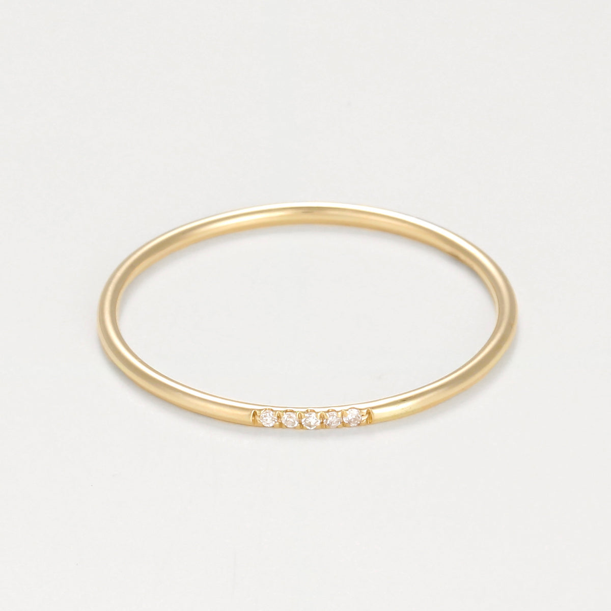 Bague "Alliance Humilité" Diamants 0,02Ct/5