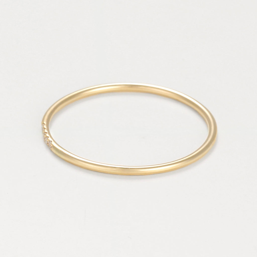 Bague "Alliance Humilité" Diamants 0,02Ct/5