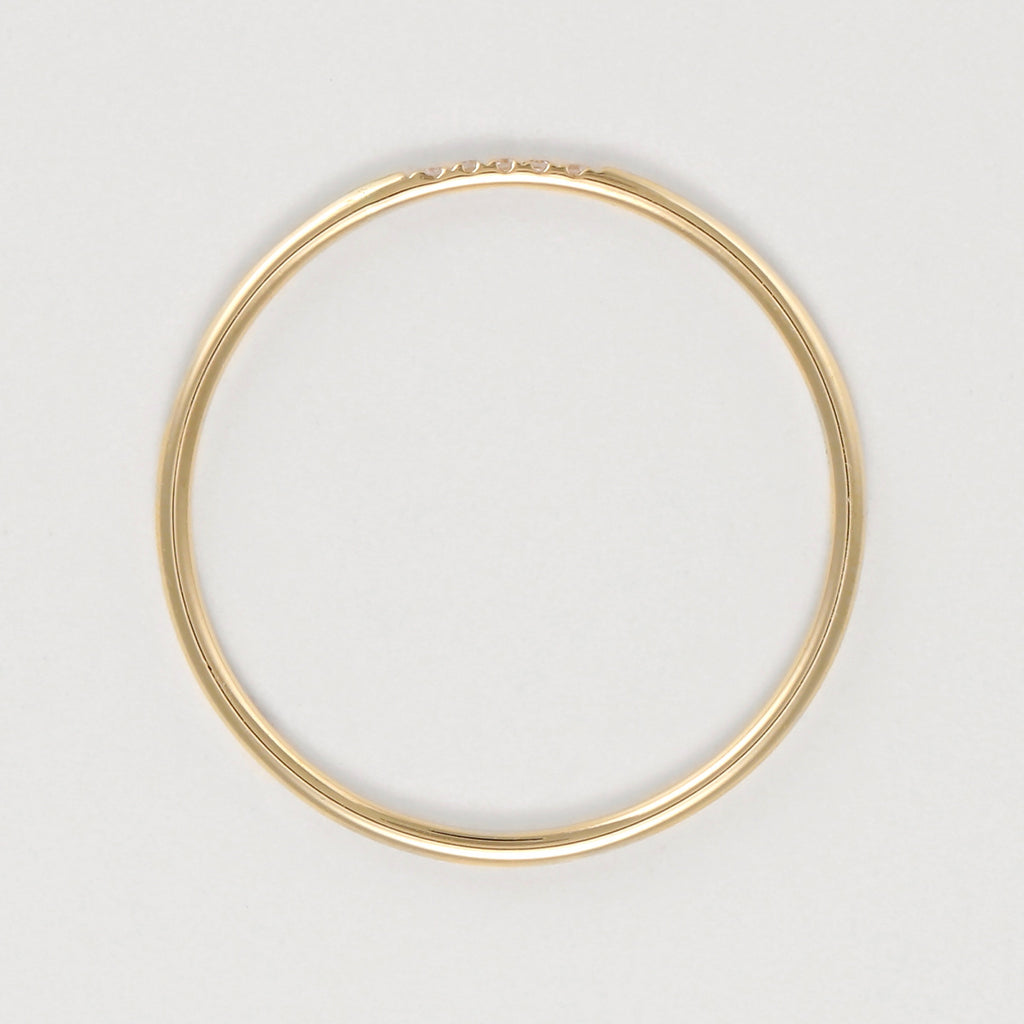 Bague "Alliance Humilité" Diamants 0,02Ct/5