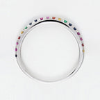 "Colorful Love" ring E0.04/2 R0.08/3 S0.13/5 Os0.06/3 Ps0.08/3 Ys0.07/2 - 375/1000 White Gold