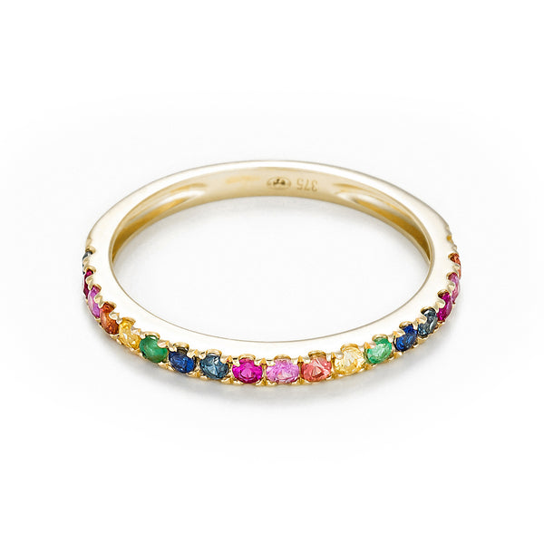 "Colorful Love" Ring - Yellow Gold 375/1000