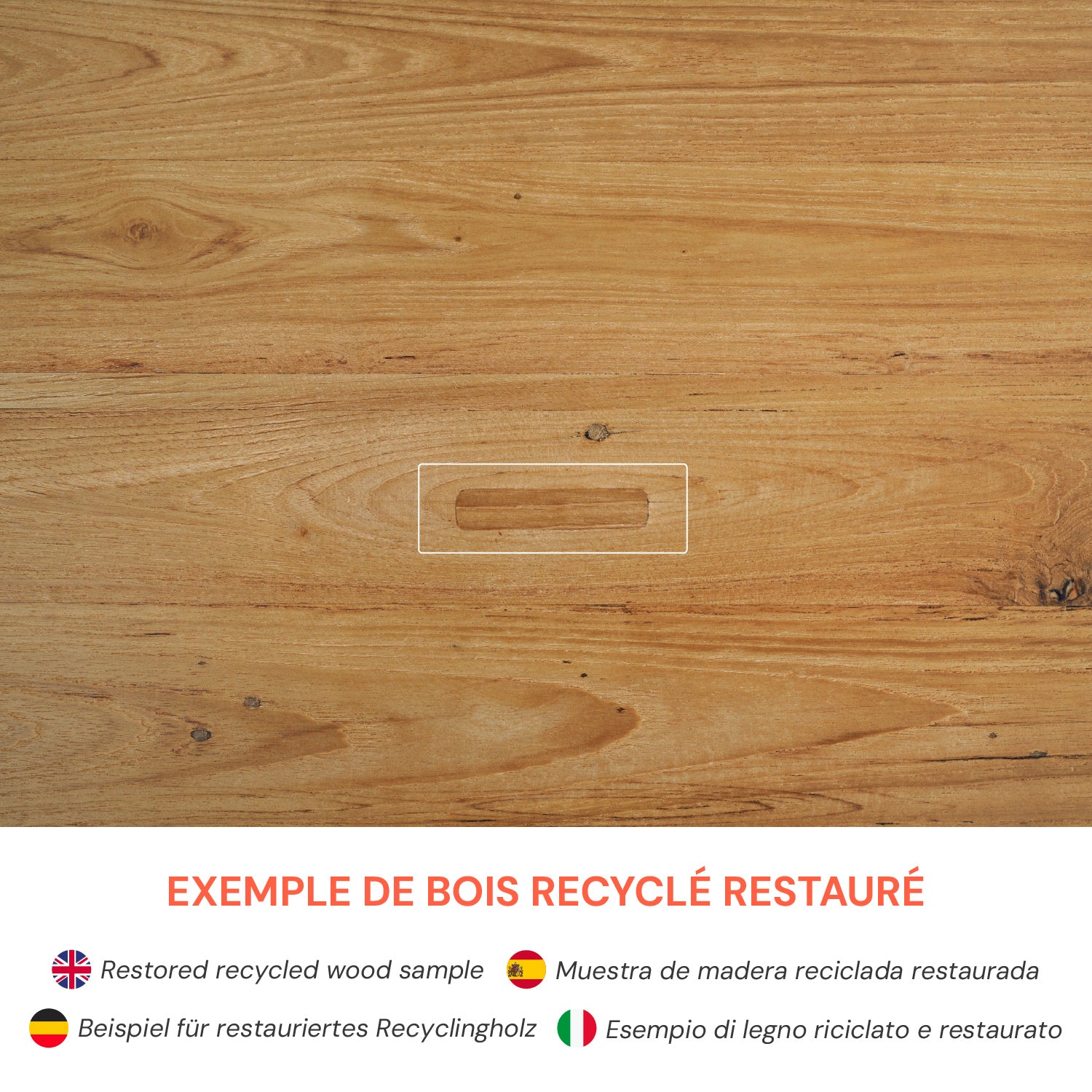 Eka - Recycled Teak Wood Stool