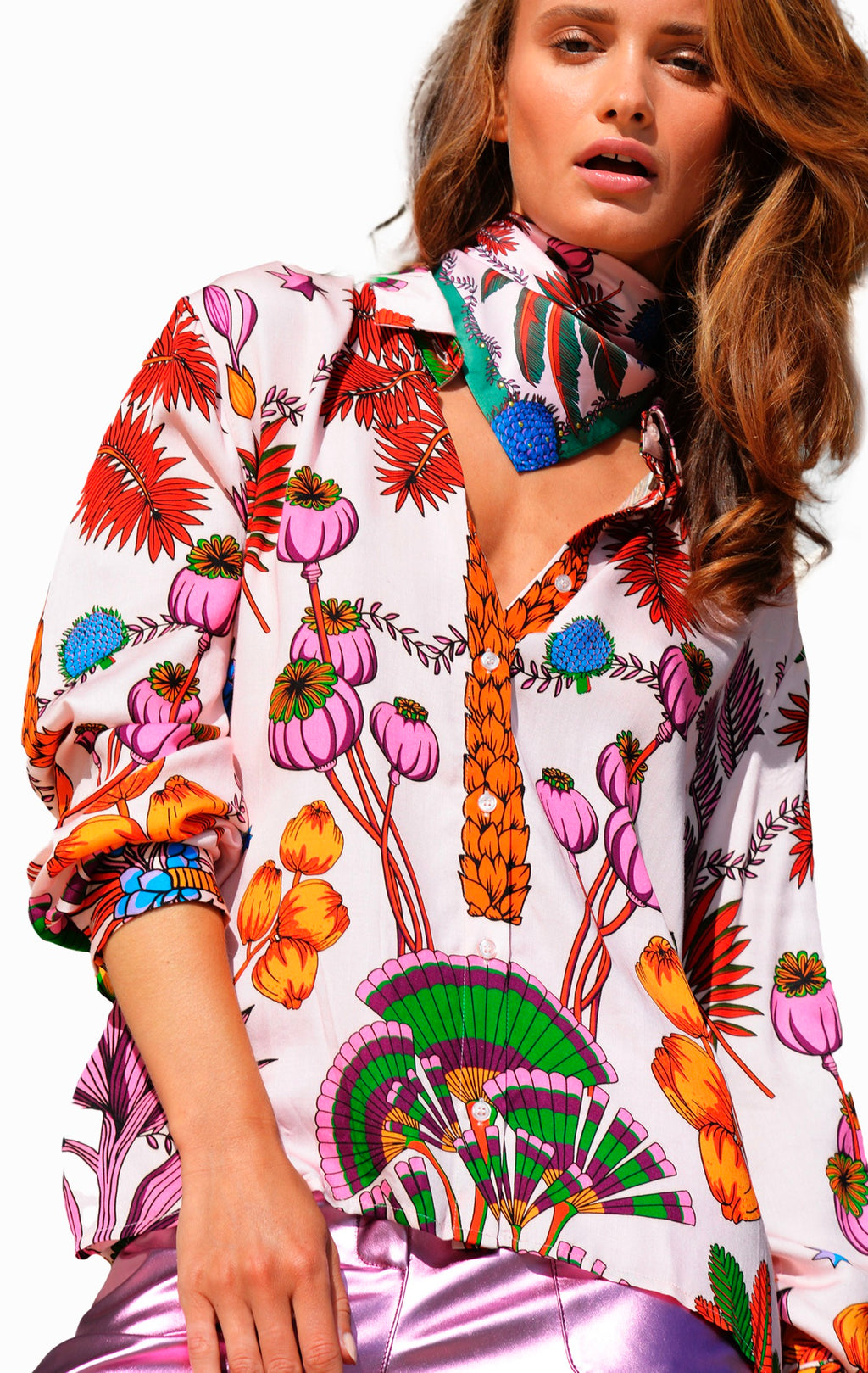 Camisa Bonaventure Herborium Rosa