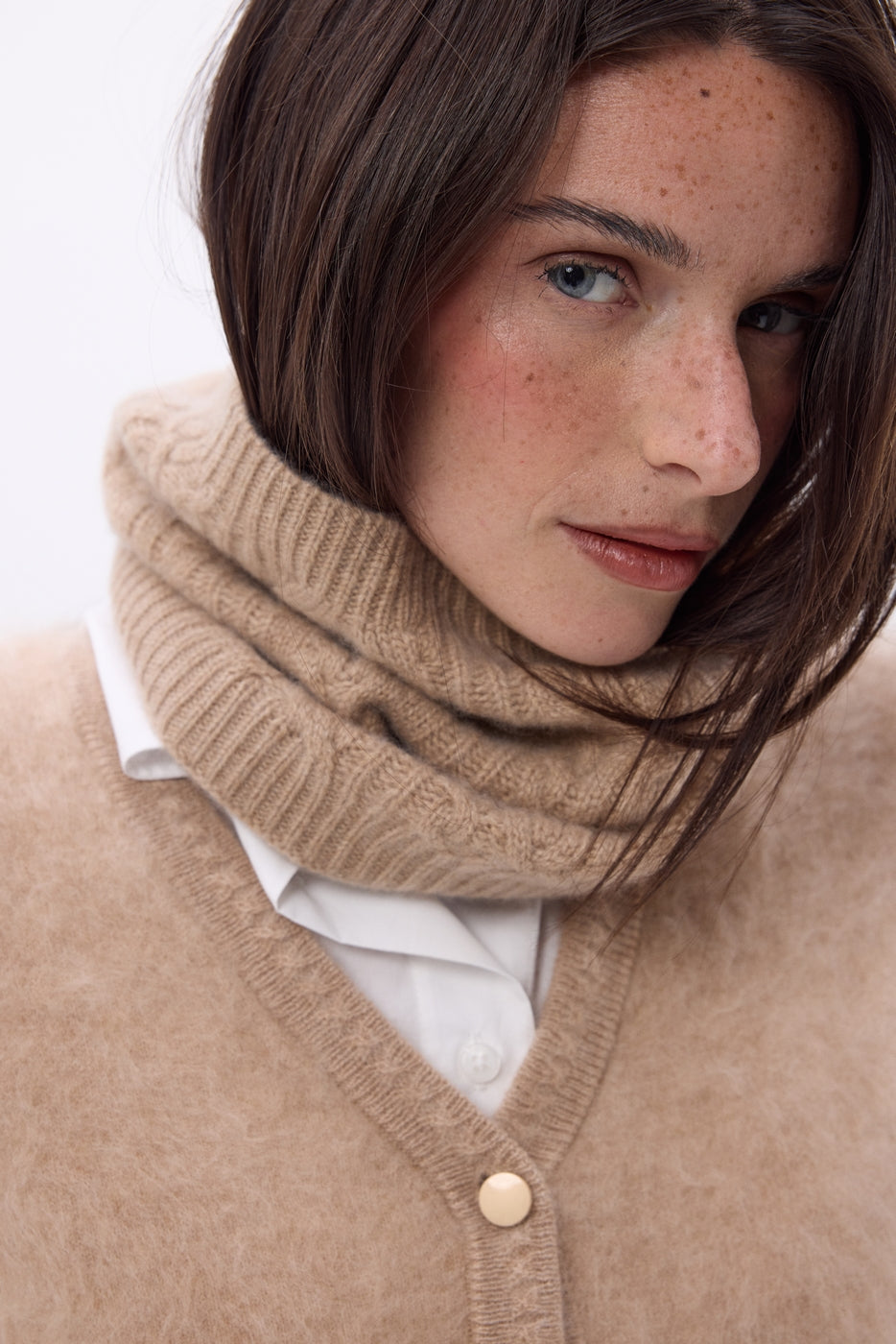 Col À Torsades Borealecoland - Beige Creme - Mixte