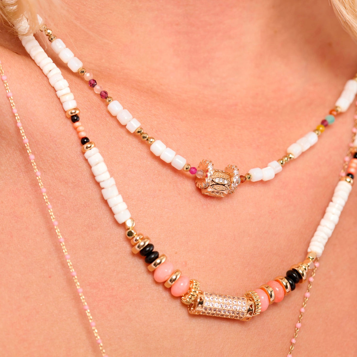 Halskette Bouhou Weiß