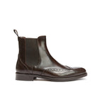 Wingtip Chelsea Boots - Dark Brown - Men