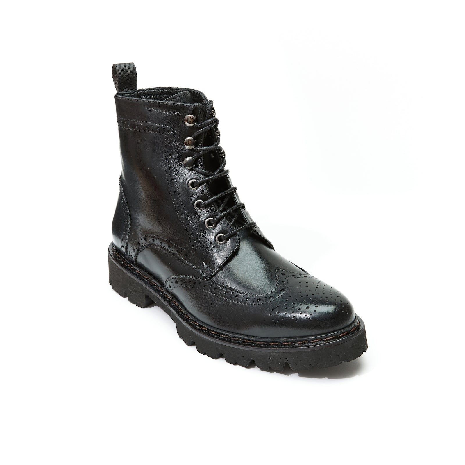 Botines Derby Wingtip - Negro - Hombre