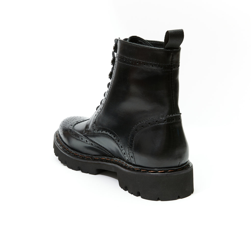 Botines Derby Wingtip - Negro - Hombre