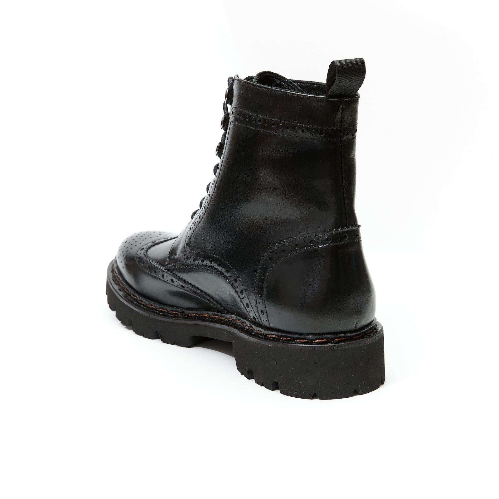 Botines Derby Wingtip - Negro - Hombre