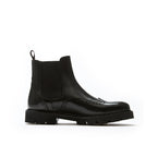Chelsea Wingtip Ankle Boots - Black - Men