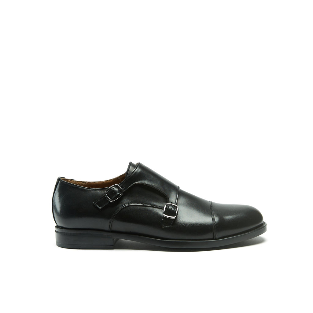 Monk Strap Bout Droit - Noir - Homme