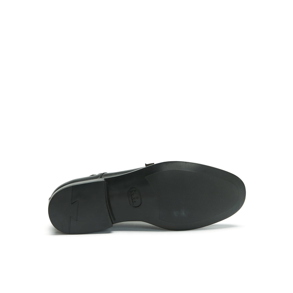 Monk Strap Bout Droit - Noir - Homme