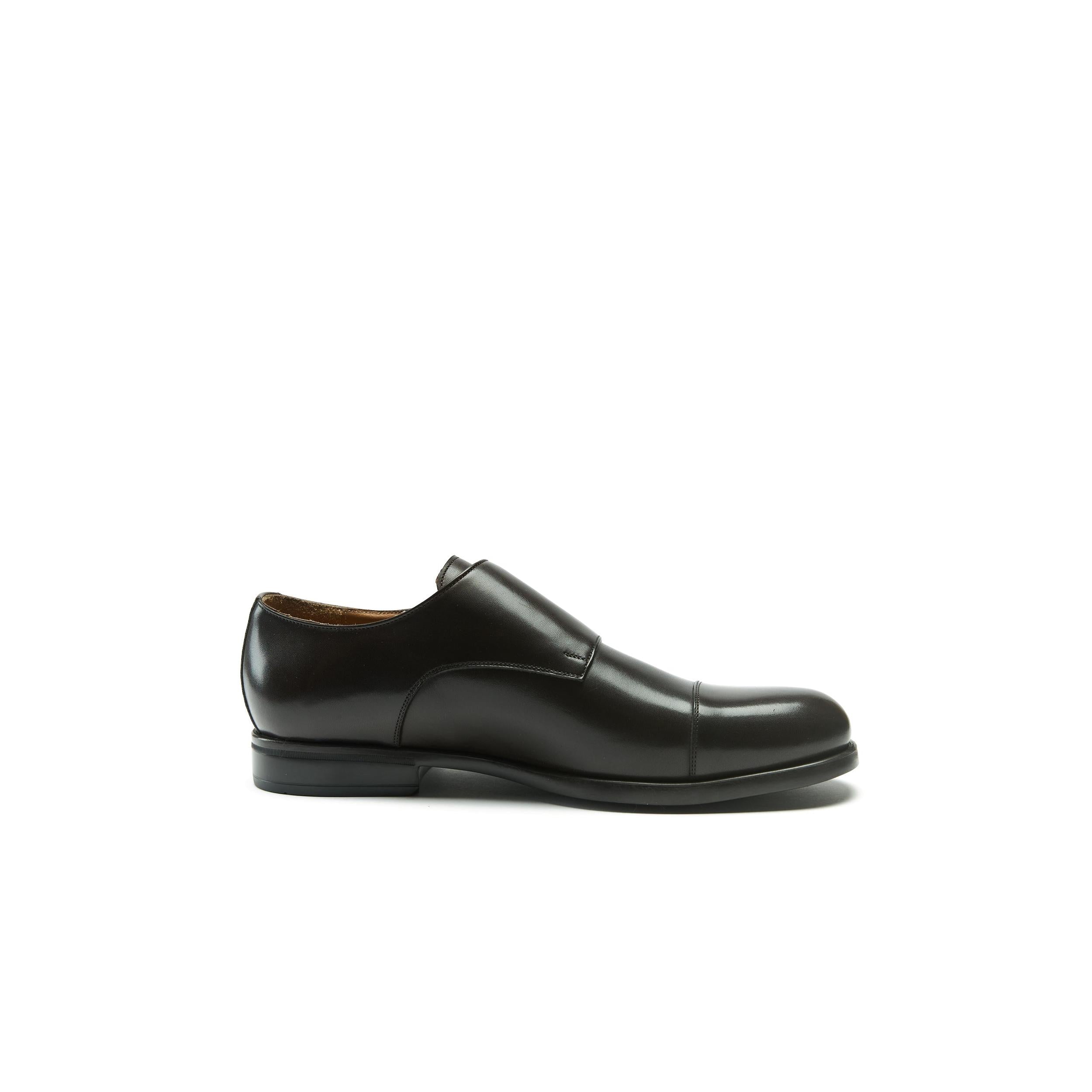 Monk Strap Bout Droit - Marron Foncé - Homme