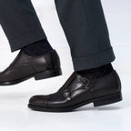 Monk Strap Bout Droit - Marron Foncé - Homme