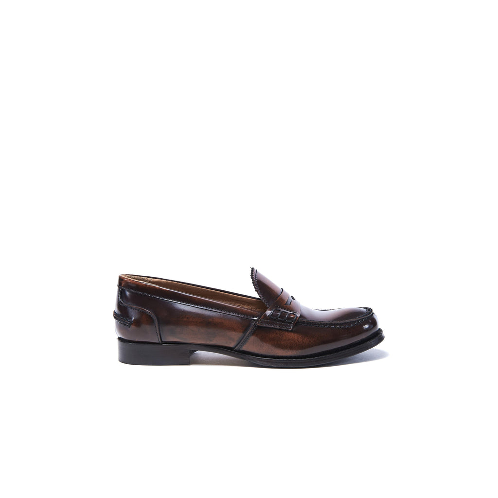 British Passport - Penny Loafers - Dark Brown - Women's