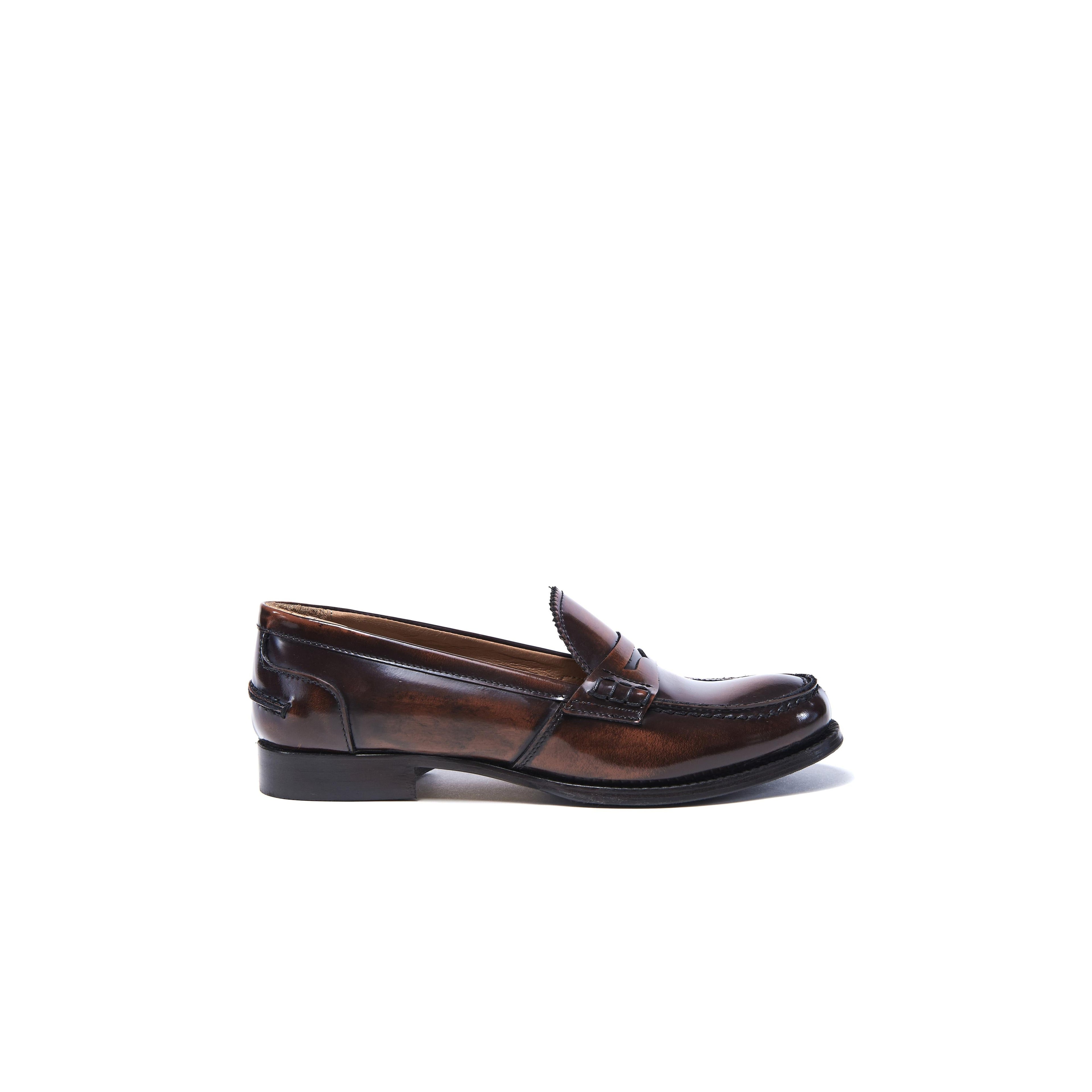 British Passport - Penny Loafers - Dark Brown - Women's