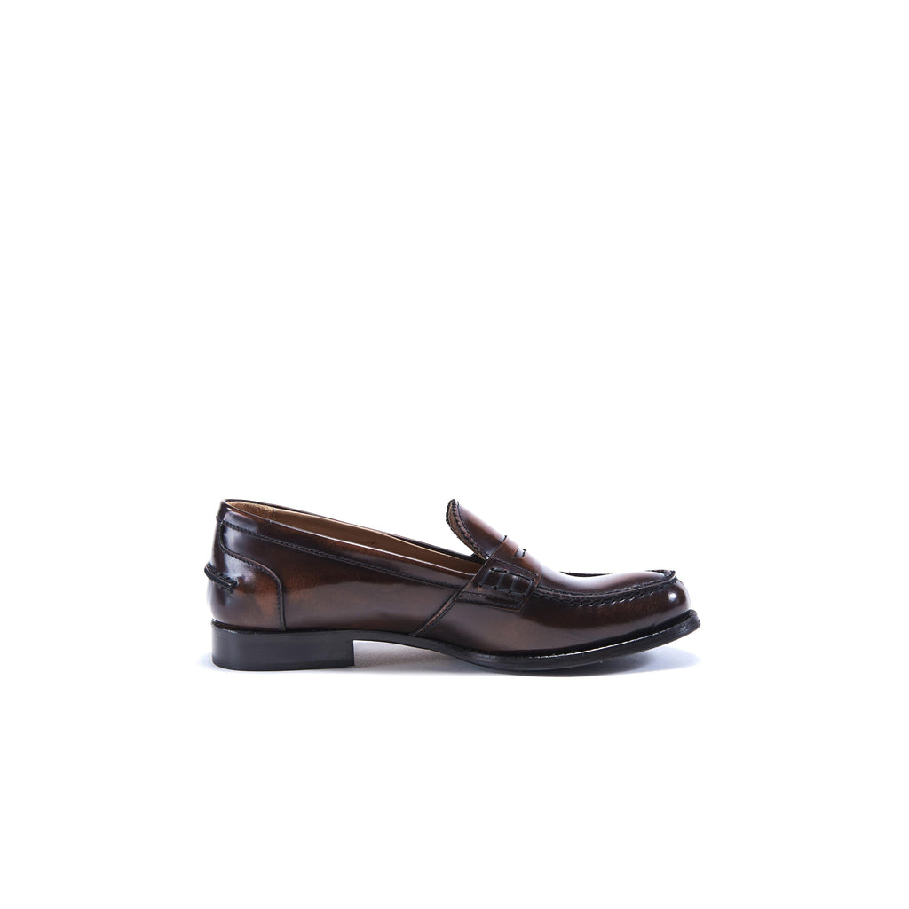 British Passport - Penny Loafers - Dark Brown - Women's