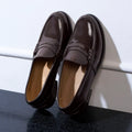British Passport - Penny Loafers - Dark Brown - Women's