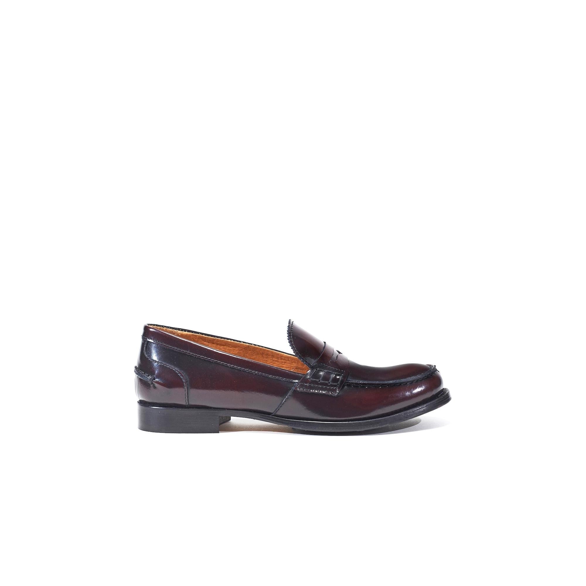 British Passport - Penny Loafers - Burgundy - Women's