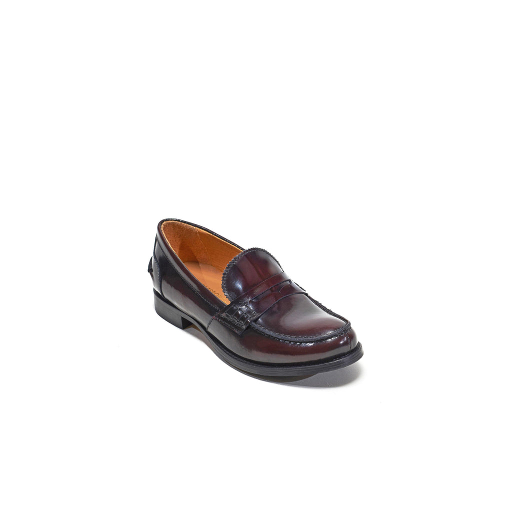 British Passport - Penny Loafers - Burgundy - Women's