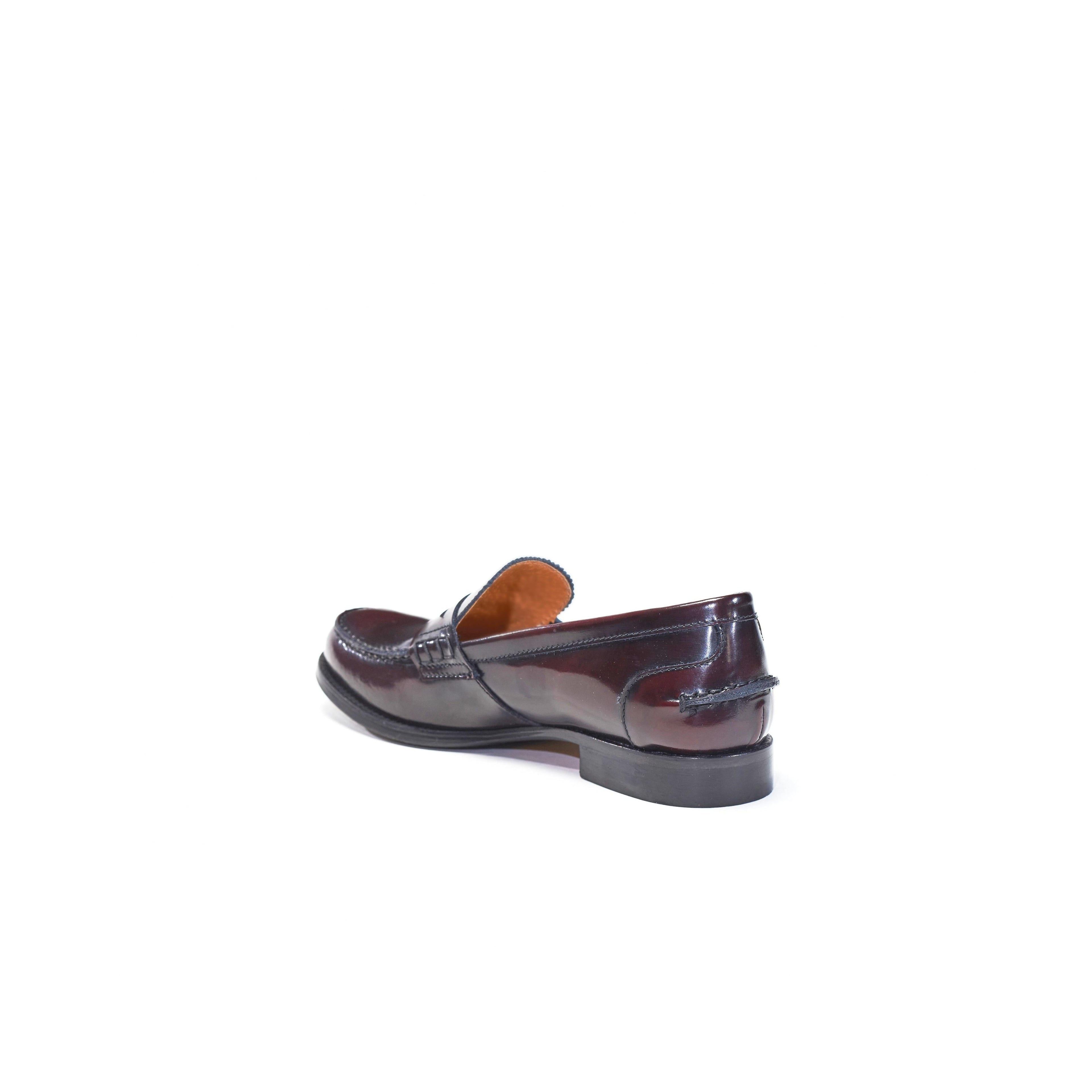 British Passport - Penny Loafers - Burgundy - Women's
