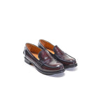 British Passport - Penny Loafers - Burgundy - Women's